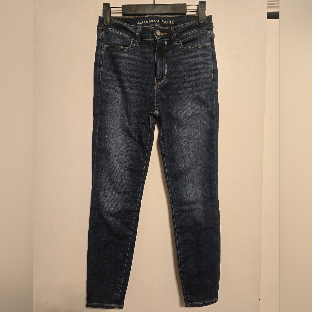 AE High-Rise Jegging Chop, Next Level Stretch Jeans, size 2 short